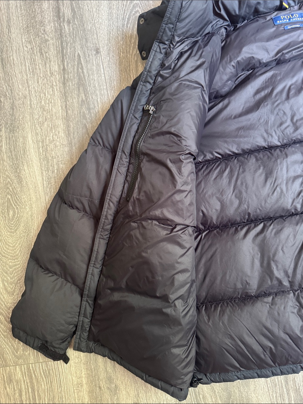 Polo by Ralph Lauren Black Hooded Quilted Down Puffer Jacket - Picture 12 of 16